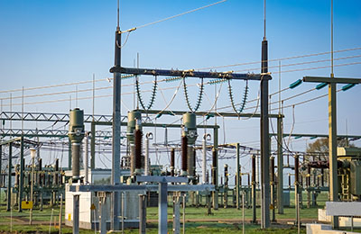 Umspannwerk versorgt das Stromnetz