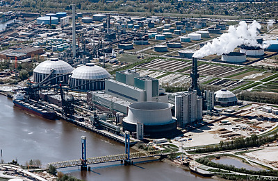 Das Kohlekraftwerk Moorburg an der Elbe
 - Hamburg, APA/dpa