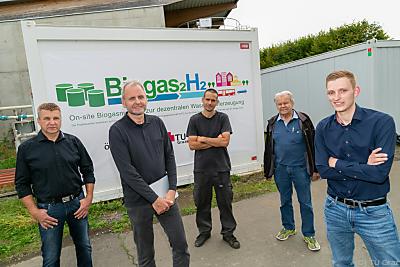 Kernteam des Projekts Biogas2H2 (v.l.): Karl Totter, GF der Ökostrom Mureck, Viktor Hacker, Forscher an der TU Graz, Gernot Voitic, Projektleiter bei Rouge H2 Engineering, Karl Totter sen