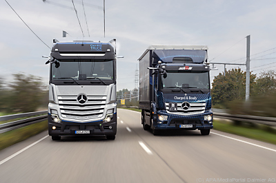 Kein Schwerverkehr ohne Dieseltreibstoff - -, APA/MediaPortal Daimler AG