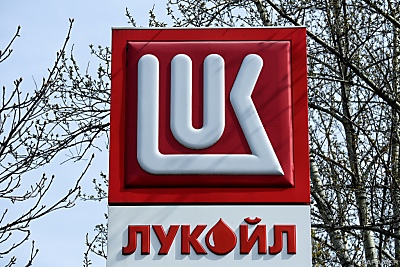 Logo von Lukoil - Moscow, APA/AFP