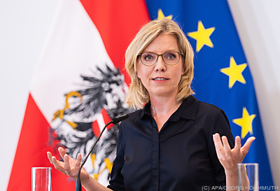 Umweltministerin Leonore Gewessler - Mauerbach, APA/GEORG HOCHMUTH