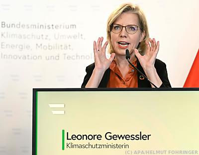 Klimaschutzministerin Leonore Gewessler
 - Wien, APA/HELMUT FOHRINGER