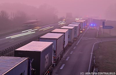 Der Transport von Gütern auf der Straße wuchs europaweit um 12 Prozent - Frankfurt (Oder), APA/DPA-ZENTRALBILD