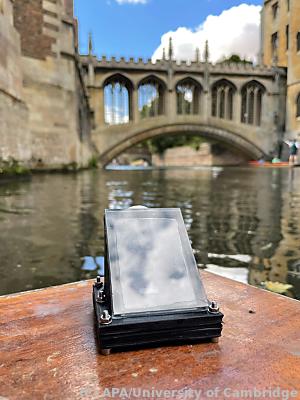 Forscher testeten das künstliche Blatt im Fluss Cam im Zentrum von Cambridge
 - Cambridge, APA/University of Cambridge