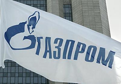 Gazprom-Fahne vor dem Hauptquartier
 - Mannheim, APA/AFP