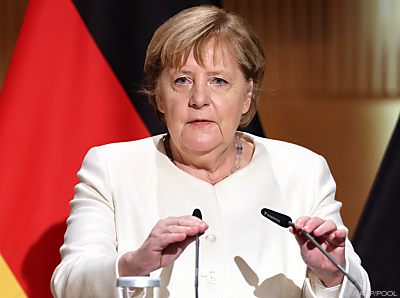 Merkel nimmt Russland in Schutz - Halle (Saale), APA/AFP/POOL