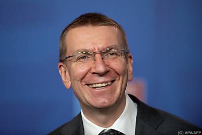 Lettlands Außenminister Edgars Rinkevics - Riga, APA/AFP