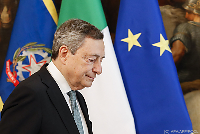 Italiens Ministerpräsident Mario Draghi
 - Rome, APA/AFP/POOL