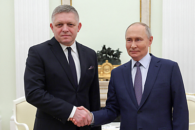 Fico bei Putin zu Gast in Moskau
 - Moscow, APA/AFP/POOL