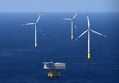 Deutschland will ab 2045 70 Gigawatt Strom aus Offshore-Windparks produzieren
 - Nordsee, APA/dpa
