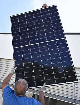 Solarpaneele kommen meist aus china
 - Purbach, APA/THEMENBILD