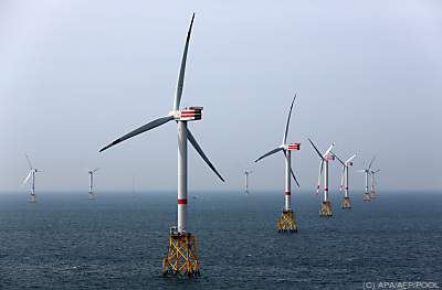 Ein Offshore-Windpark
 - Helgoland, APA/AFP/POOL