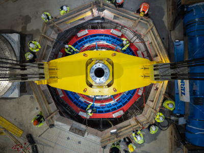 Rotorhub im Zuge der Bauphase in Limberg III
 - Kaprun, APA/VERBUND